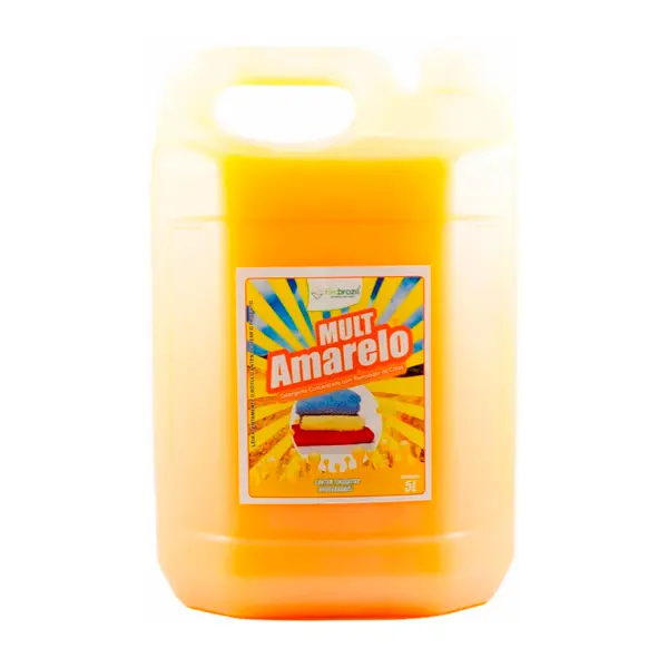 Detergente multiuso amarelo Mult 5L Ekobrazil concentrado ecológico profissional 5l