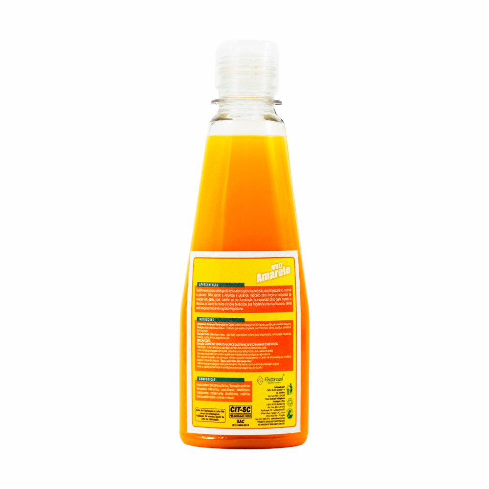 Detergente Multiuso com Pulverizador - Mult Amarelo Ekobrazil 200ml - Rende até 20 Litros - Imagem 2