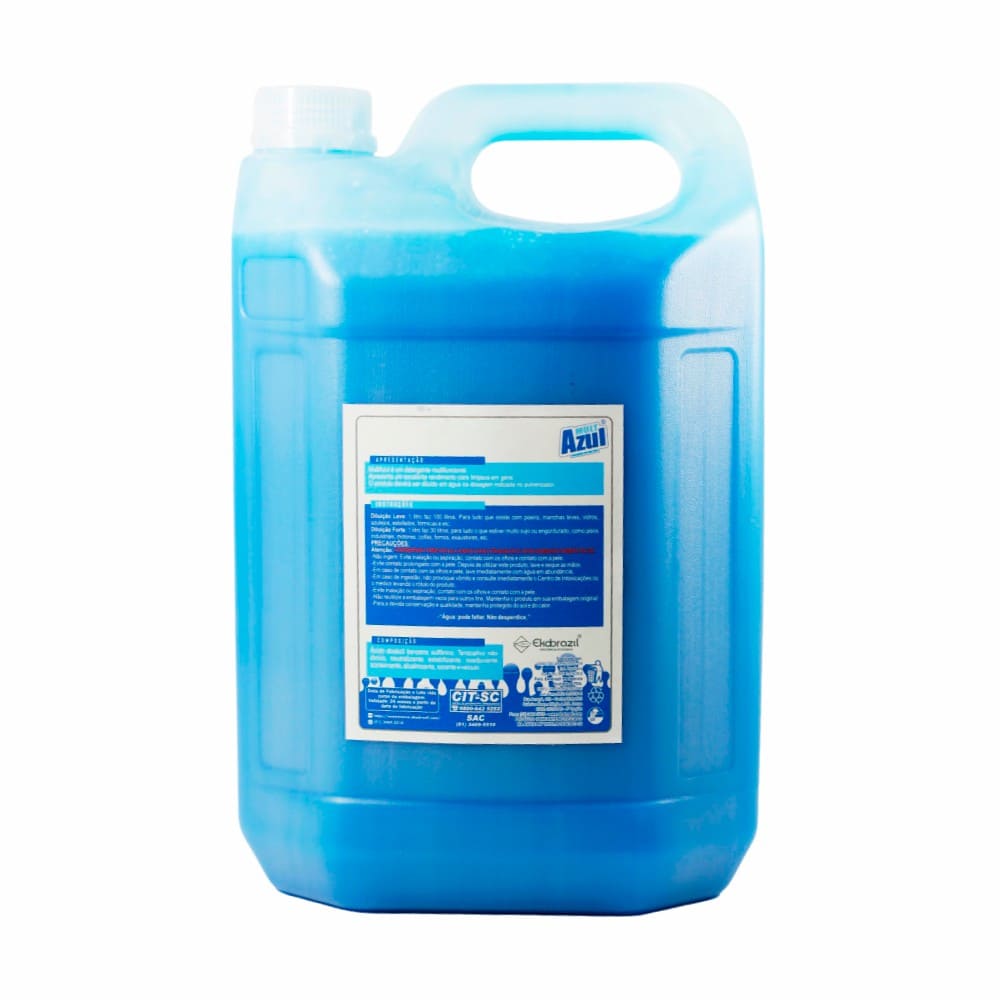 Detergente Profissional Sem Fragrância - Mult Azul Ekobrazil 5L - Rende até 500 Litros - Imagem 2