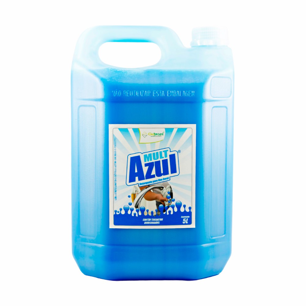 Detergente Concentrado Mult Azul - 5L - Ekobrazil rótulo