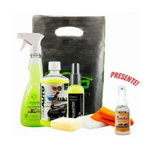 Kit lavagem automotiva completo EkoAuto Ekobrazil 7 em 1 com shampoo, pulverizadores, flanela, pano e esponja